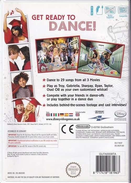 Disney High School Musical 3 Senior Year Dance - Wii (B Grade) (Genbrug)